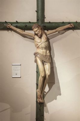  Il Cristo Crocifisso: Un Ritratto Intensivo di Sofferenza e Divinità in Oro Fogliato