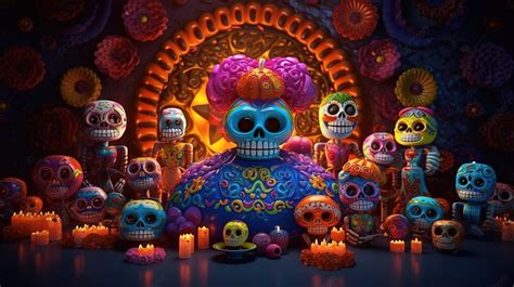 La noche de los muertos - Un trionfo surrealista di colori vibranti e misteriose figure!